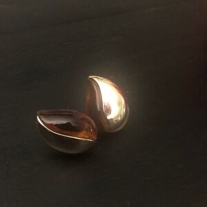 Umber Gold Stud Earrings
